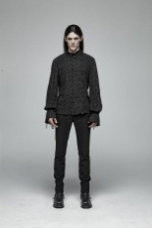  Decadent Gothic Printed Shirt Punk Rave WY-1003CCM/BK -  