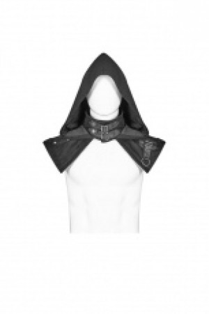  Punk Detachable Cloak Punk Rave WY-1008DPM/BK -  