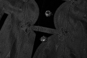  Goth Vampire Master Mid-length Punk Rave WY-1010XCM/BK -  
