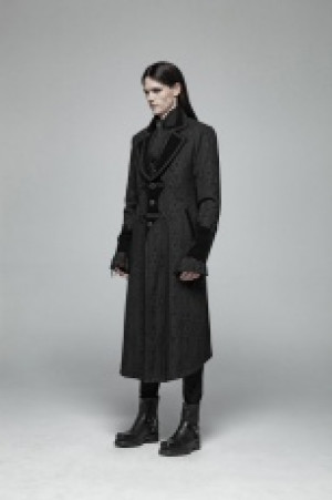  Goth Vampire Master Mid-length Punk Rave WY-1010XCM/BK -  