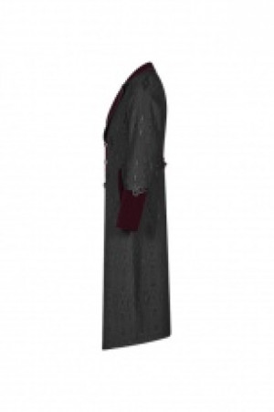  Goth Vampire Master Mid-length Punk Rave WY-1010XCM/BK-RD -  