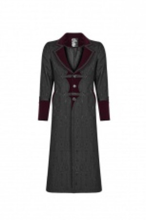 Goth Vampire Master Mid-length Punk Rave WY-1010XCM/BK-RD -  