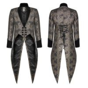  Gothic Medium Length Jacquard Jacket Punk Rave WY-1011LCM/GD -  