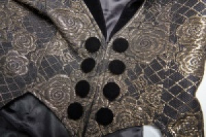  Gothic Medium Length Jacquard Jacket Punk Rave WY-1011LCM/GD -  
