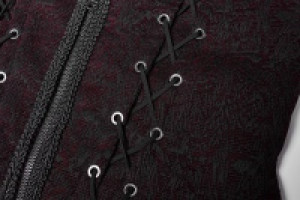  Goth Black and Red Vest Punk Rave WY-1014MJM/BK-RD -  