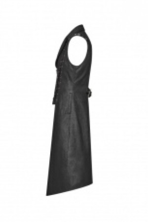  Steampunk Long Vest Punk Rave WY-1016MJM/BK -  