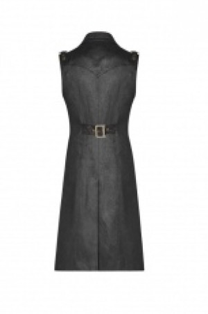  Steampunk Long Vest Punk Rave WY-1016MJM/BK -  