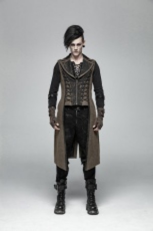  Steampunk Long Vest Punk Rave WY-1016MJM/CO -  