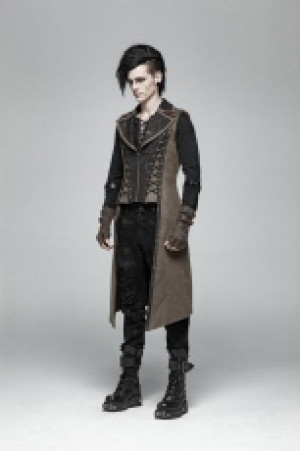  Steampunk Long Vest Punk Rave WY-1016MJM/CO -  