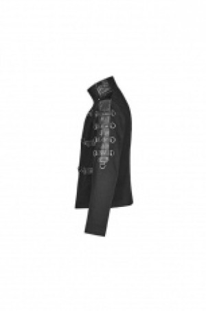  Punk Asymmetric Short Coat Punk Rave WY-1017XDM/BK -  