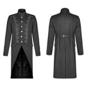  Gothic Mid-length Coat Punk Rave WY-1019LCM/BK -  