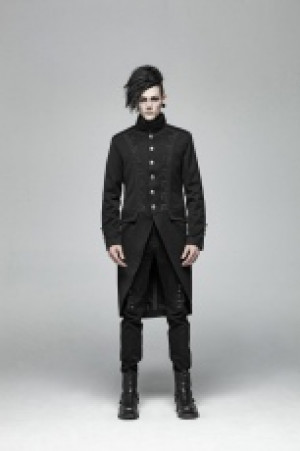  Gothic Mid-length Coat Punk Rave WY-1019LCM/BK -  