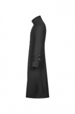  Simple Gothic Mid-length Jacket Punk Rave WY-1021XCM/BK -  
