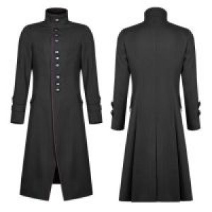  Simple Gothic Mid-length Jacket Punk Rave WY-1021XCM/BK -  
