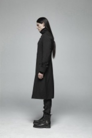  Simple Gothic Mid-length Jacket Punk Rave WY-1021XCM/BK -  