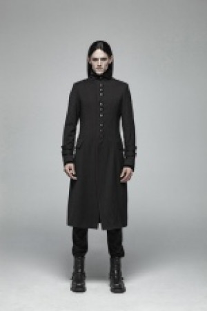  Simple Gothic Mid-length Jacket Punk Rave WY-1021XCM/BK -  