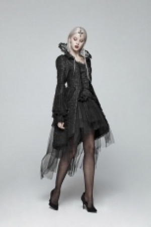  Gothic Dress Coat Punk Rave WY-1022LCF/BK -  