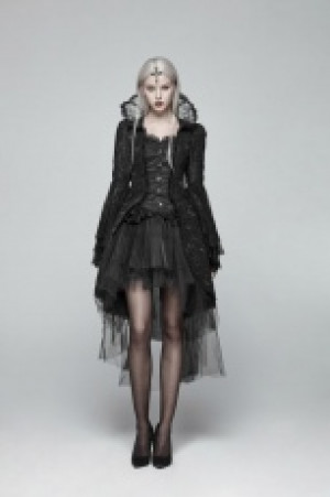  Gothic Dress Coat Punk Rave WY-1022LCF/BK -  