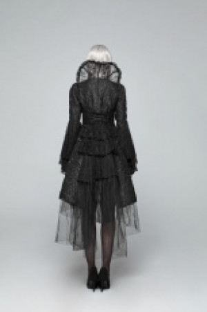  Gothic Dress Coat Punk Rave WY-1022LCF/BK -  