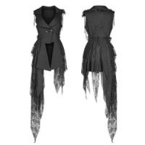  Dark Asymmetric Vest Punk Rave WY-1024MJF/BK -  
