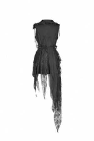  Dark Asymmetric Vest Punk Rave WY-1024MJF/BK -  
