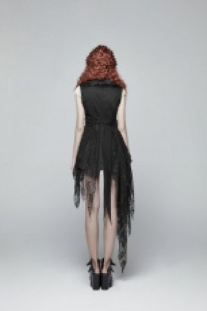  Dark Asymmetric Vest Punk Rave WY-1024MJF/BK -  