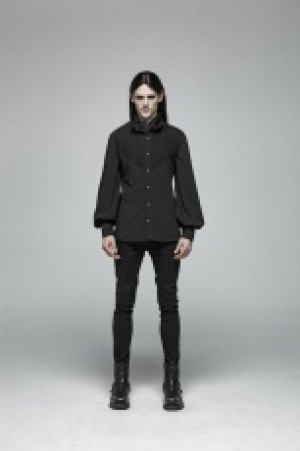  Gothic Daily Wear Shirts Punk Rave WY-1029CCM/BK -  