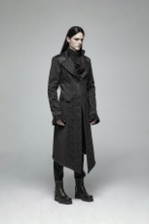  Gothic jacquard Mid-length Coat Punk Rave WY-1030XCM/BK -  