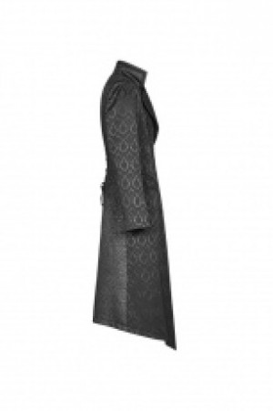  Gothic jacquard Mid-length Coat Punk Rave WY-1030XCM/BK -  