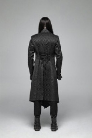  Gothic jacquard Mid-length Coat Punk Rave WY-1030XCM/BK -  