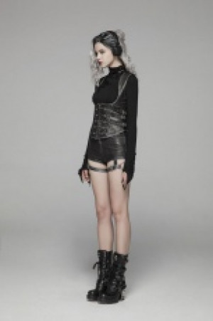  Punk Shapewear waistcoat Punk Rave WY-1033MJF/BK -  