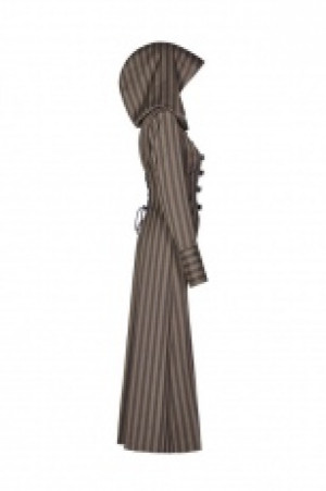  Steam Punk Striped Long Coat Punk Rave WY-1034LCF/CO -  