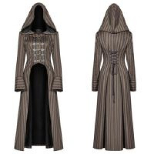 Steam Punk Striped Long Coat Punk Rave WY-1034LCF/CO -  