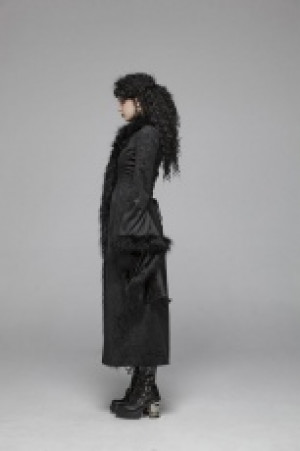  Gothic Gorgeous Jacquard Long Coat Punk Rave WY-1036LCF/BK -  