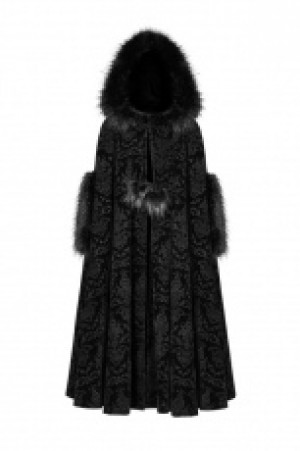  Gothic Gorgeous Cloak Punk Rave WY-1038DPF/BK -  