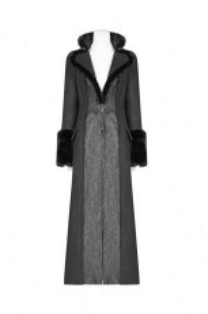 Gothic Gorgeous Long Coat Punk Rave WY-1040XCF/BK -  