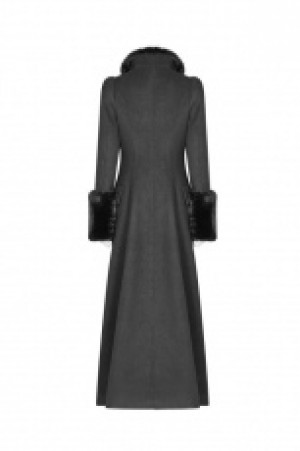  Gothic Gorgeous Long Coat Punk Rave WY-1040XCF/BK -  