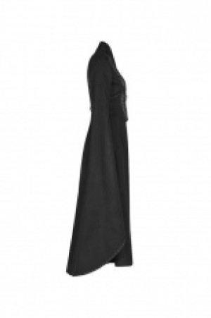  Gothic Woolen Long Coat Punk Rave WY-1044LCF/BK -  