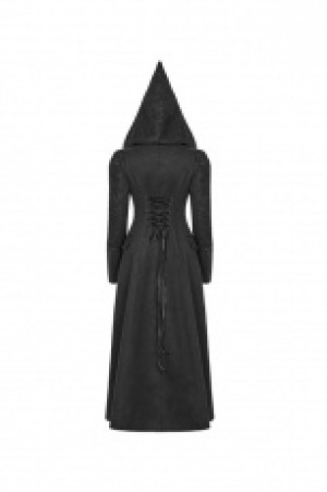  Gothic Long Woolen Coat Punk Rave WY-1046LCF/BK -  