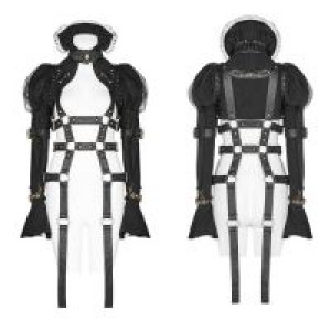  Steampunk Short Coat Punk Rave WY-1047LDF/BK -  