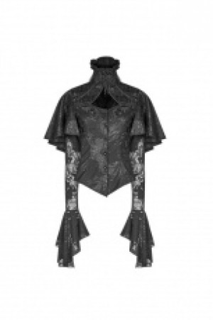  Gothic Shawl Shirt Punk Rave WY-1056CCF/BK -  