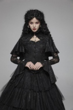  Gothic Shawl Shirt Punk Rave WY-1056CCF/BK -  