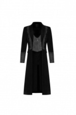  Gothic Medium Length Jacket Punk Rave WY-1069LCM/BK -  