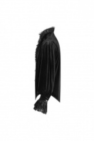  Gothic Velvet Shirt Punk Rave WY-1070CCM/BK -  