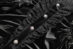  Gothic Velvet Shirt Punk Rave WY-1070CCM/BK -  