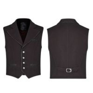  Simple Gentleman Style Vest Punk Rave WY-1072MJM/BK-RD -  