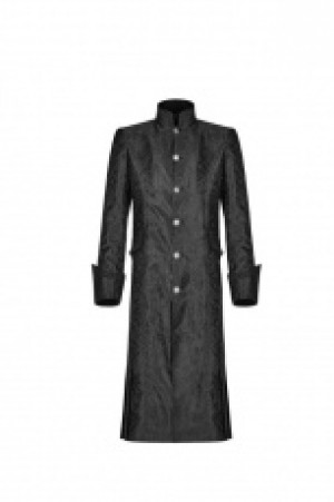  Victoria Jacquard Long Coat Punk Rave WY-1076XCM/BK -  