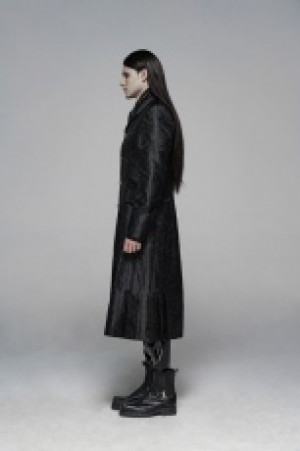  Victoria Jacquard Long Coat Punk Rave WY-1076XCM/BK -  