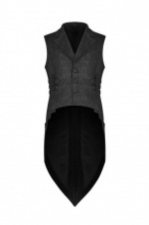  Gothic Floral Swallow-tailed waistcoat Punk Rave WY-1082MJM/BK -  
