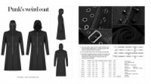  Punk's weird coat Punk Rave WY-1085XCM/BK -  